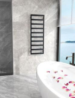 Radiátor, AREZZO design CUBE BLACK törölközőszárító radiátor