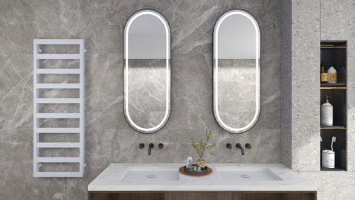 Radiátor, AREZZO design CUBE WHITE törölközőszárító radiátor