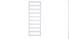 Radiátor, AREZZO design CUBE WHITE törölközőszárító radiátor