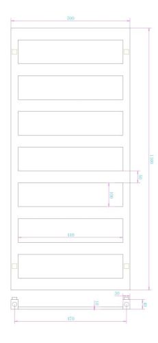 Radiátor, AREZZO design CUBE WHITE törölközőszárító radiátor