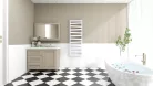 Radiátor, AREZZO design DIAGONAL WHITE törölközőszárító radiátor AR-DW12050
