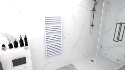 Radiátor, AREZZO design DUO WHITE 1200X500 törölközőszárítós radiátor AR-DU12050W
