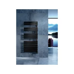   Radiátor, AREZZO design HORIZONT BLACK 1355x550 törölközőszárítós radiátor AR-HB13555
