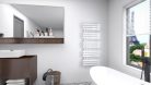 Radiátor, AREZZO design HORIZONT WHITE SLIM 1200x500 törölközőszárítós radiátor AR-HS12050W