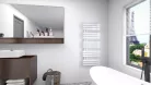 Radiátor, AREZZO design HORIZONT WHITE SLIM 1200x500 törölközőszárítós radiátor AR-HS12050W