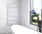 Radiátor, AREZZO design HORIZONT WHITE SLIM 1200x500 törölközőszárítós radiátor AR-HS12050W