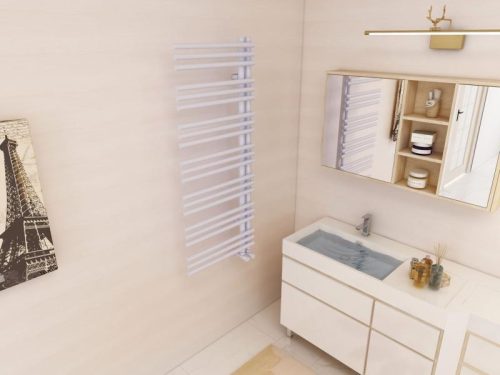 Radiátor, AREZZO design LINEAR WHITE 1200x500 törölközőszárító radiátor AR-LR12050W