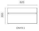 Radiátor, AREZZO design ONYX 1  WHITE MATT elektromos törölközőszárító radiátor
