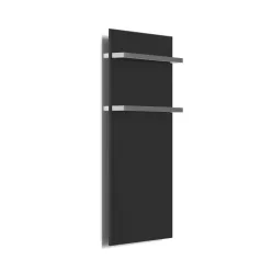   Radiátor, AREZZO design ONYX 2  BLACK MATT elektromos törölközőszárító radiátor