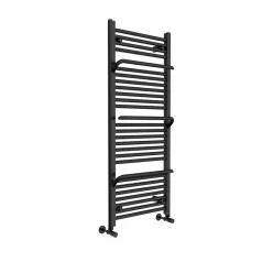   Radiátor, AREZZO design SMART BLACK 1200x500 törölközőszárítós radiátor AR-SM12050A
