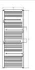 Radiátor, AREZZO design SMART WHITE 1510x550 törölközőszárítós radiátor AR-SM15055W