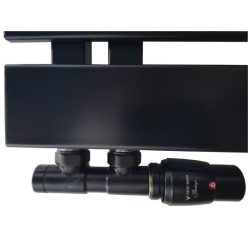   Radiátor szelep, AREZZO design DUOPEX/TWINS radiátor szelep fehér jobb AR-DUOPEX-W-R