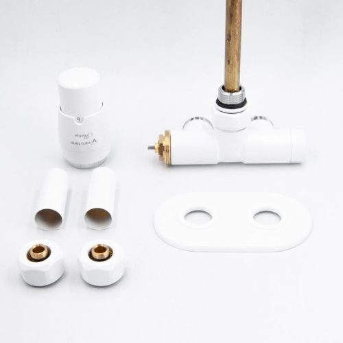 Radiátor szelep, AREZZO design SPEARPEX/UNICO radiátor szelep fehér, bal AR-SPEARPEX-W-L