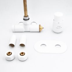   Radiátor szelep, AREZZO design SPEARPEX/UNICO radiátor szelep fehér, jobb AR-SPEARPEX-W-R