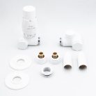 Radiátor szelep, AREZZO design VARIOPEX/INTEGRA radiátor szelep fehér, bal AR-VARIOPEX-W-L