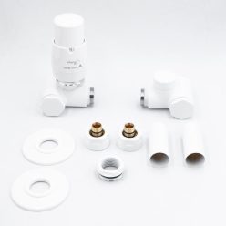   Radiátor szelep, AREZZO design VARIOPEX/INTEGRA radiátor szelep fehér, bal AR-VARIOPEX-W-L