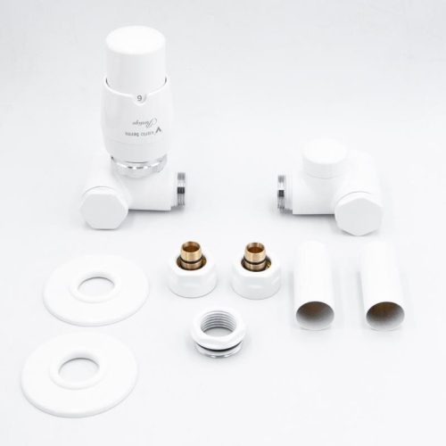 Radiátor szelep, AREZZO design VARIOPEX/INTEGRA radiátor szelep fehér, bal AR-VARIOPEX-W-L