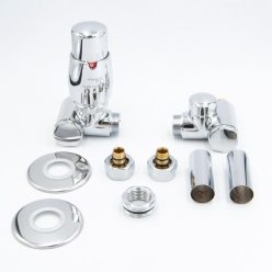   Radiátor szelep, AREZZO design VARIOPEX/INTEGRA radiátor szelep króm, bal AR-VARIOPEX-CR-L