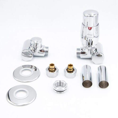 Radiátor szelep, AREZZO design VARIOPEX/INTEGRA radiátor szelep króm, jobb AR-VARIOPEX-CR-R