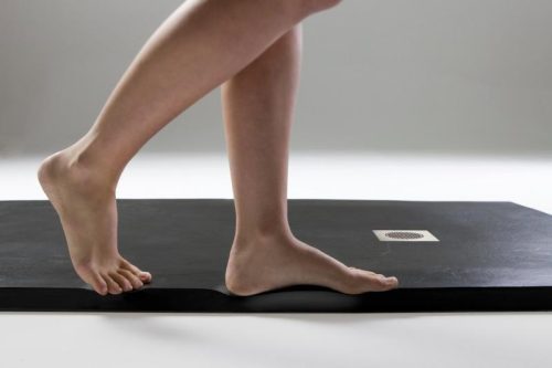 Zuhanytálca, AREZZO design SOLIDSoft zuhanytálca 100x80 cm, BETON, színazonos lefolyóval (2 doboz