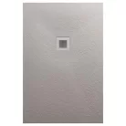 Zuhanytálca, AREZZO design SOLIDSoft zuhanytálca 120x80 cm, BETON, színazonos lefolyóval (2 doboz