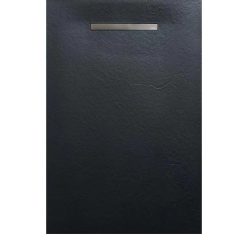   Zuhanytálca, AREZZO design SOLIDSoft zuhanytálca 160x100 cm, ANTRACIT, egyenes lefolyóval (2 dobo