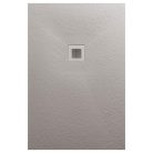 Zuhanytálca, AREZZO design SOLIDSoft zuhanytálca 160x90 cm, BETON, színazonos lefolyóval (2 doboz