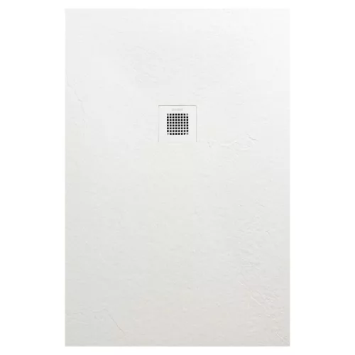 Zuhanytálca, AREZZO design SOLIDSoft zuhanytálca 206x100 cm, FEHÉR, színazonos lefolyóval (2 dobo