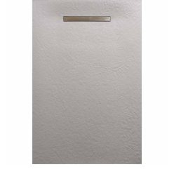   Zuhanytálca, AREZZO design SOLIDSoft zuhanytálca 206x90 cm, BETON, egyenes lefolyóval (2 doboz)