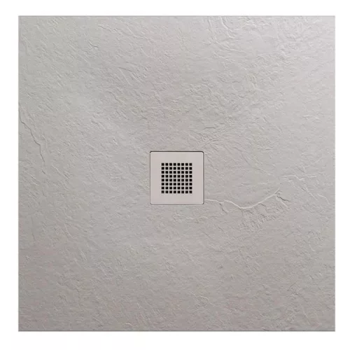 Zuhanytálca, AREZZO design SOLIDSoft zuhanytálca 80x80 cm, BETON, színazonos lefolyóval (2 doboz)