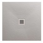 Zuhanytálca, AREZZO design SOLIDSoft zuhanytálca 90x90 cm, BETON, színazonos lefolyóval (2 doboz)