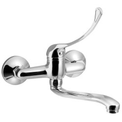   Zuhany csaptelep, Aqualine zuhany csaptelep 52144, 220mm kifolyócsővel és orvosi karral