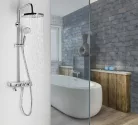 Zuhanyszett, Aqualine FARRAO zuhanyoszlop, króm SL450