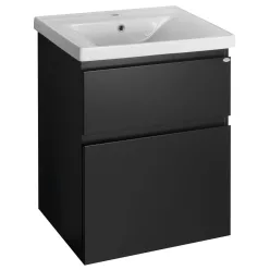   Alsó szekrény, Aqualine ALTAIR AI660 mosdótartó szekrény, 57x72,5x45cm, matt fekete
