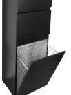 Álló szekrény, Aqualine ALTAIR AI685 állószekrény, 40x184x31cm, matt fekete