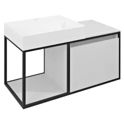   Alsó szekrény, Sapho SKARA CG004-3131 fali mosdótartó szekrény, 100x46,5cm