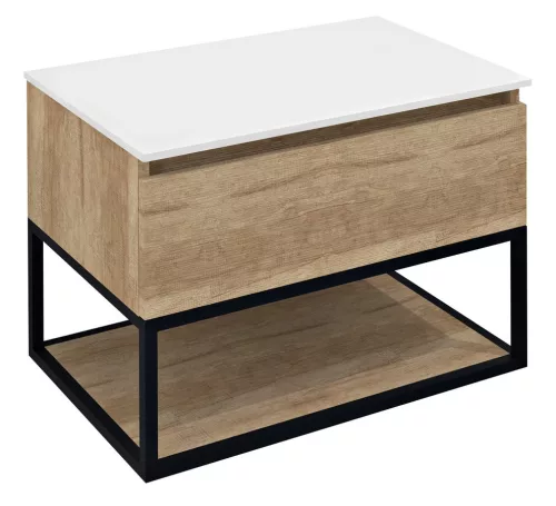 Alsó szekrény, Sapho SKARA CG005-2222 fali mosdótartó szekrény, 70x50x45cm