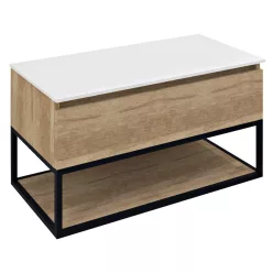   Alsó szekrény, Sapho SKARA CG006-2222 fali mosdótartó szekrény, 90x50x45cm