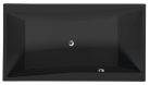 Kád, Sapho POLYSAN QUEST 78511.21 egyenes kád, 180x100x49cm, matt fekete