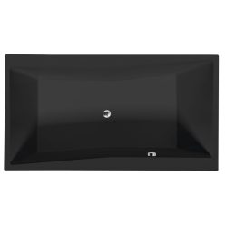   Kád, Sapho POLYSAN QUEST 78511.21 egyenes kád, 180x100x49cm, matt fekete