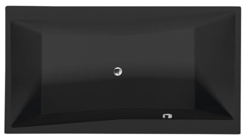 Kád, Sapho POLYSAN QUEST 78511.21 egyenes kád, 180x100x49cm, matt fekete