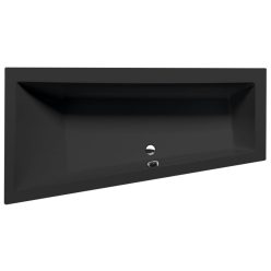   Kád, Sapho POLYSAN ANDRA L 81111.21 asszimetrikus kád, balos, 170x90x45cm, matt fekete