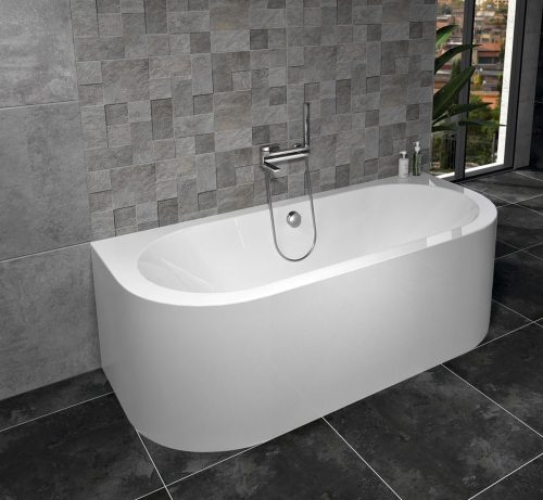 Kád, Sapho POLYSAN VIVA D MONOLITH  89139M asszimetrikus kád, 180x75x60cm