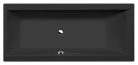 Kád, Sapho POLYSAN CLEO 94611.21 kád, 170x75x48cm, matt fekete