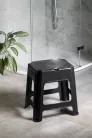 Fürdőszobai szék, Aqualine fürdőszobai szék, fekete 90902B