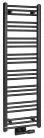 Egyenes radiátor, Sapho BRUCKNER ALBRECHT 600.112.6 radiátor,  400x1250 mm, matt fekete