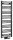 Egyenes radiátor, Sapho BRUCKNER ALBRECHT 600.112.6 radiátor,  400x1250 mm, matt fekete