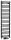 Egyenes radiátor, Sapho BRUCKNER ALBRECHT 600.113.6 radiátor, 400x1570 mm, matt fekete