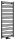 Egyenes radiátor, Sapho BRUCKNER ALBRECHT 600.118.6 radiátor, 600x1570 mm, matt fekete