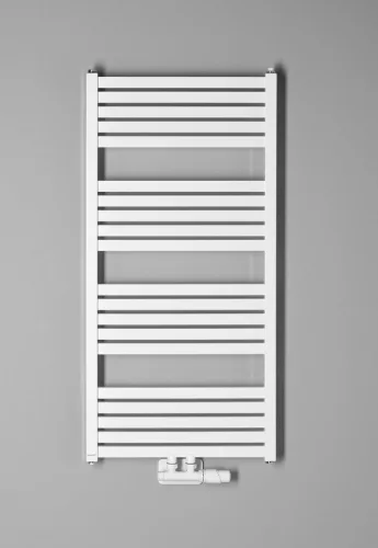 Egyenes radiátor, Sapho BRUCKNER GRUNT 600.121.4 fürdőszobai radiátor, 500x1050 mm, fehér